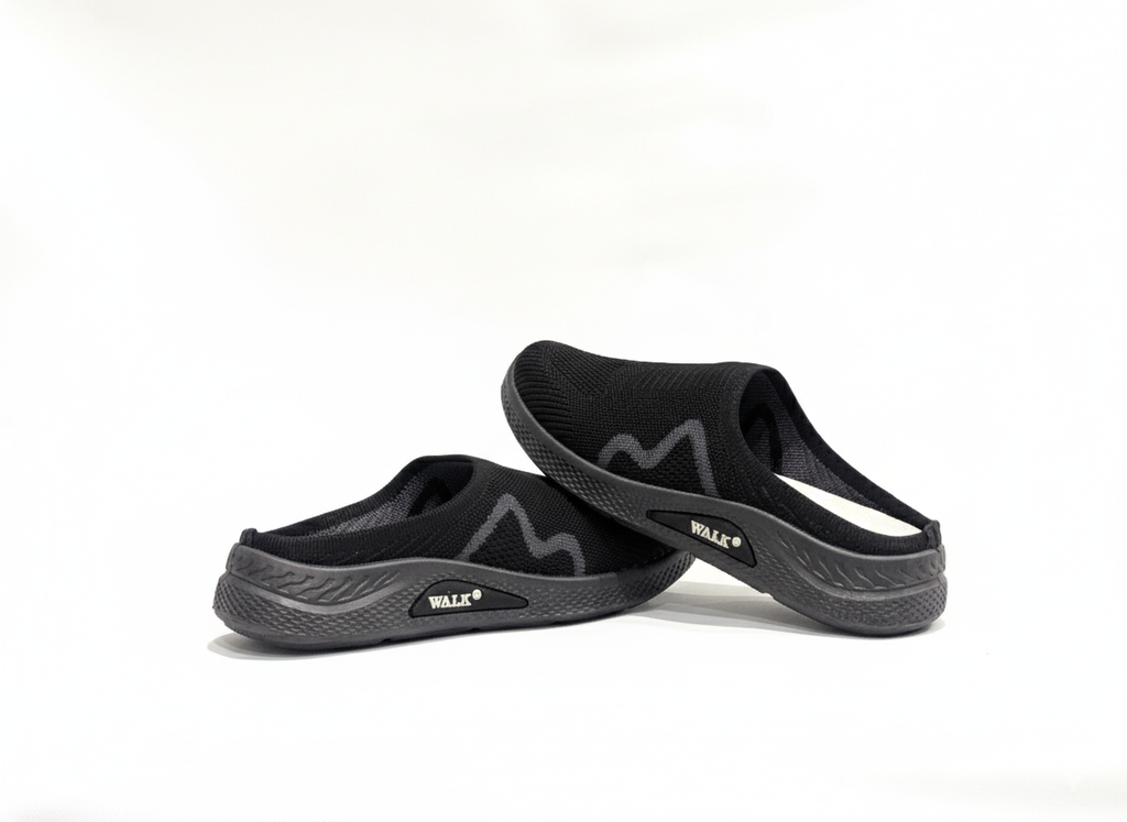 Black Slip-on with half cut