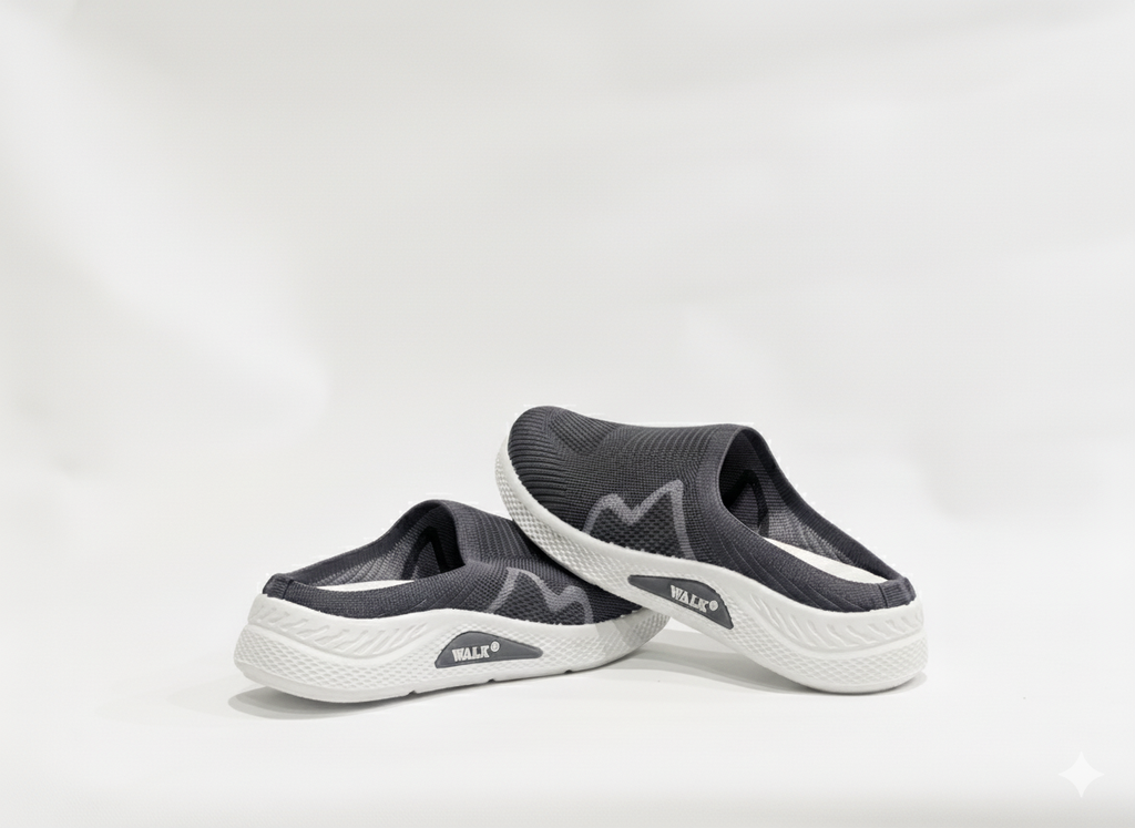 Grey Slip-on with half cut