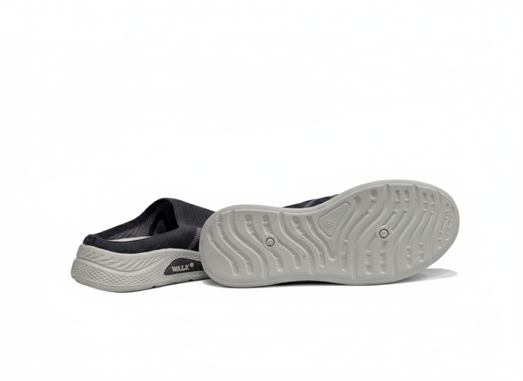 Grey Slip-on with half cut