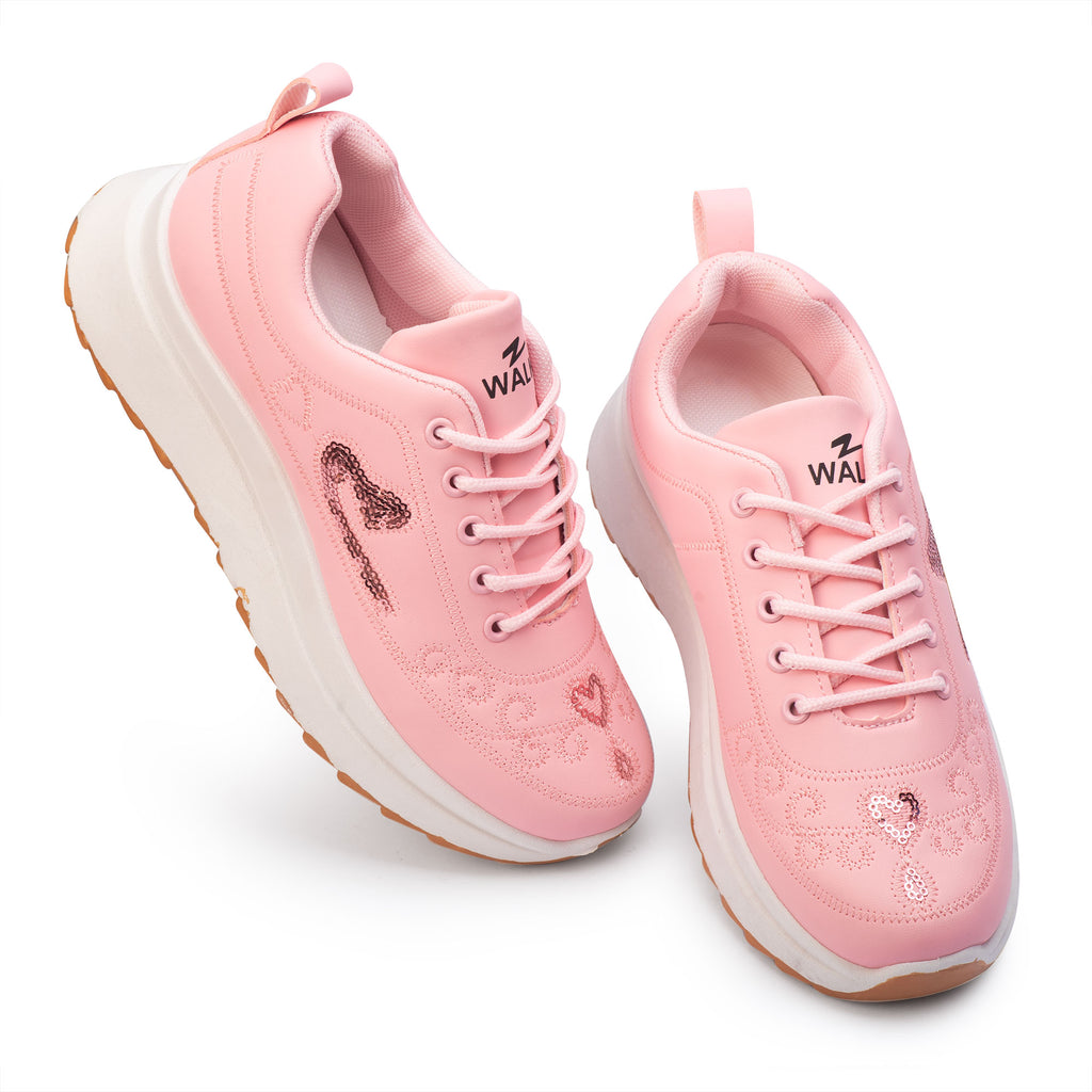 Sparkle & Step: Women’s Sequined Fashion Sneakers